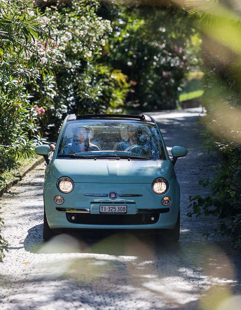 Fiat 500 Cabriolet Parkhotel Brenscino Brissago